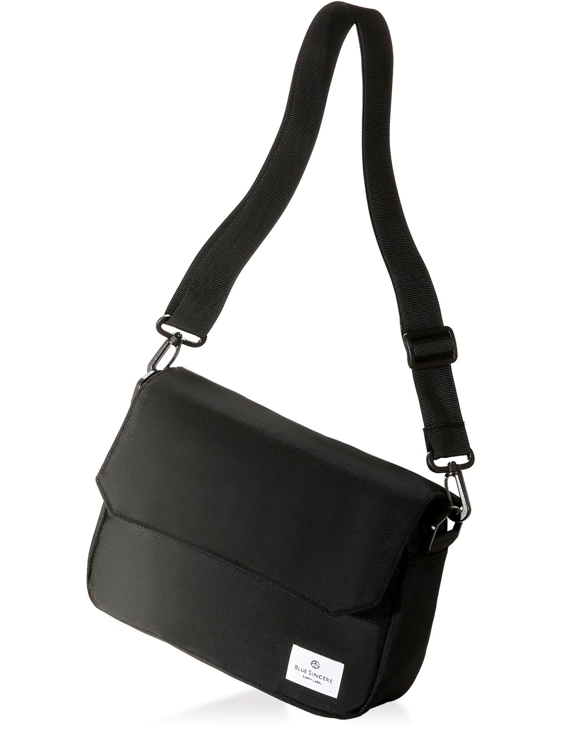 

Сумка через плечо для 7 холщовая SHB1 [BLUE SINCERE] мужская, карманы, антимагнитная, RFID, легкая, антискимминговая, кросс-боди, сумка на одно плечо, / (черный) чёрный