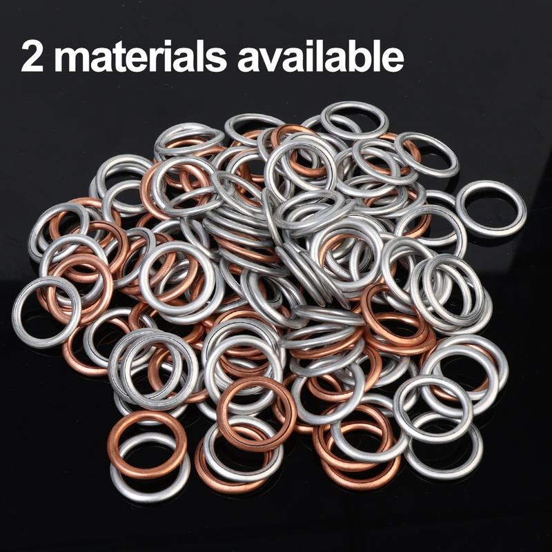 Car Pan Oil Drain Gasket Extruded Washer Oil Drain Plug Washer Car Engine Oils Pan Screw Gasket Washers Automotive Accessories