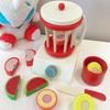 Playing house kitchen wooden white bread machine coffee machine blender simulation kitchen utensils parent-child toys
