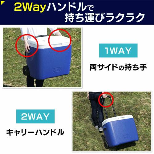 Iris Plaza Cooler Box CB-G003-BL Body: Depth 37cm Body: Height 48cm Body: Width 56.5cm