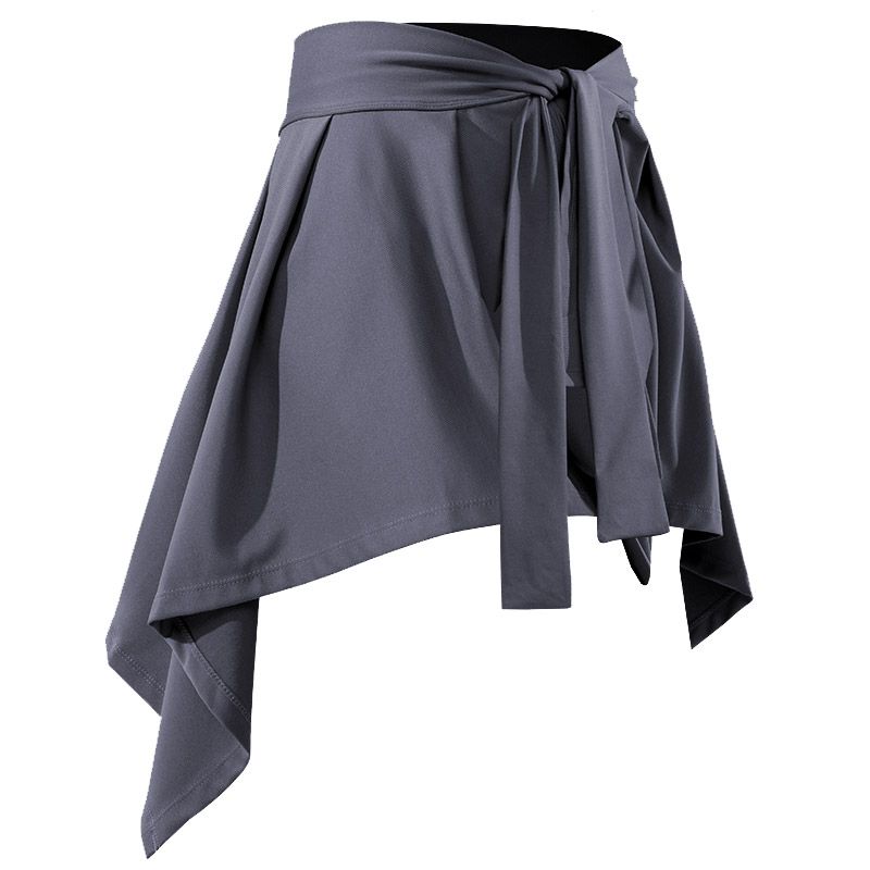 

plus Size Yoga Skirts Fashion Tape Women s Fitness Thigh-Length Skirt Covering Fart Curtain Plus Size Ladies Sports Running Skirt Cover Gray [Hip Covering Skirt]] Code F