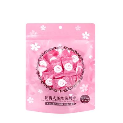 Compression Face Towel Disposable Portable Washcloth Mini Compressed Coin Tissue100pcs  Bag