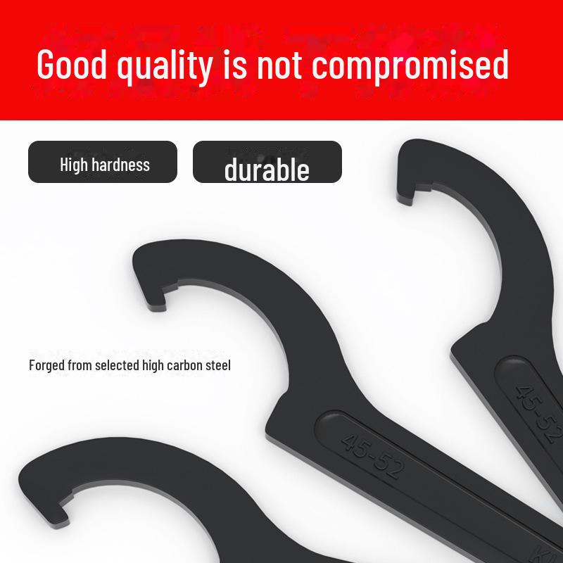 Cheie universală reglabilă în formă de semilună pentru contoare de apă - Design cu cârlig pentru absorbția șocurilor