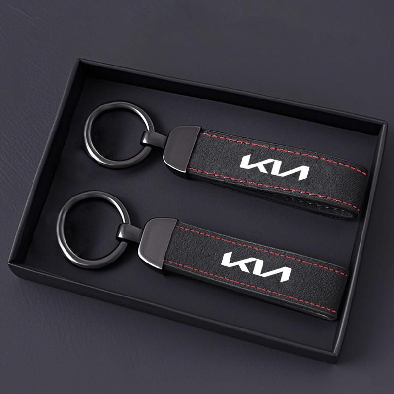 OXPJ7 High-Grade Suede Car Styling Keychain Pendant Keyring Auto Accessories For Kia rio ceed sportage cerato soul sorento k2 k5 flip