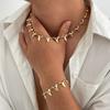Collier Dent de Requin Homme Personnalité Polyvalente Haut de Gamme Bracelet Exagéré Bijoux de Main