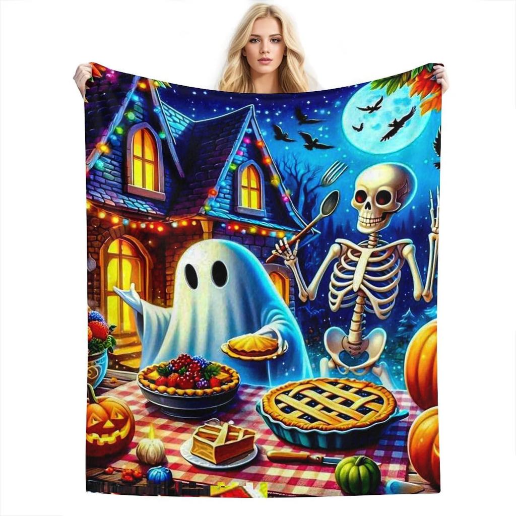 Weihnachts-Karo-Muster Flanell-Decke im Vintage-Stil, Weiche Anti-Pilling-Fleece-Decke für Couch, Sofa, Bett, Leicht