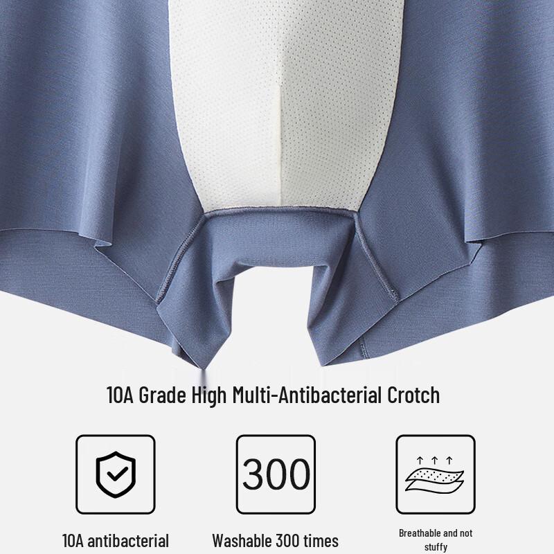 MaoRen Men's Premium Modal Antibacterial Boxer Briefs 3-Pack