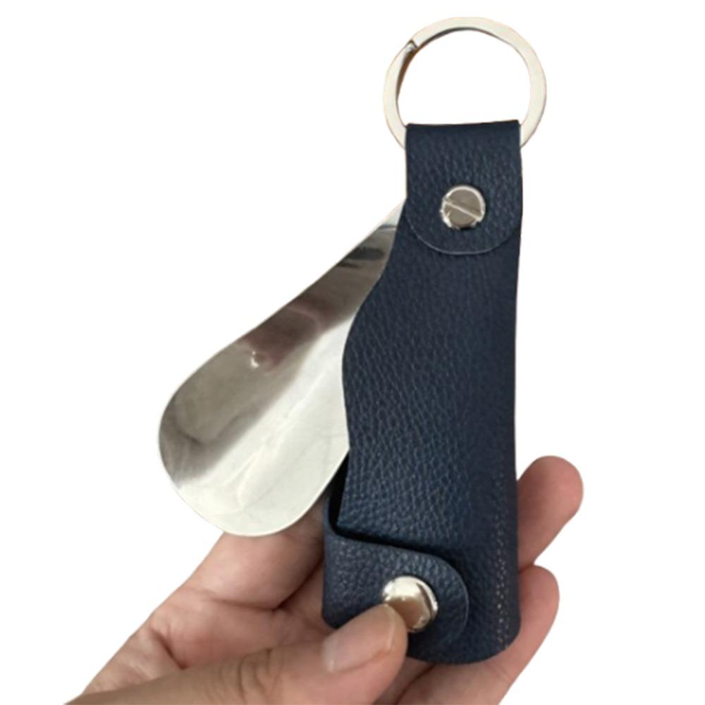 

Mini Shoehorn Keychain Portable Retractable Shoe Puller Fashion Shoe Wear Aid Household темно-синього кольору
