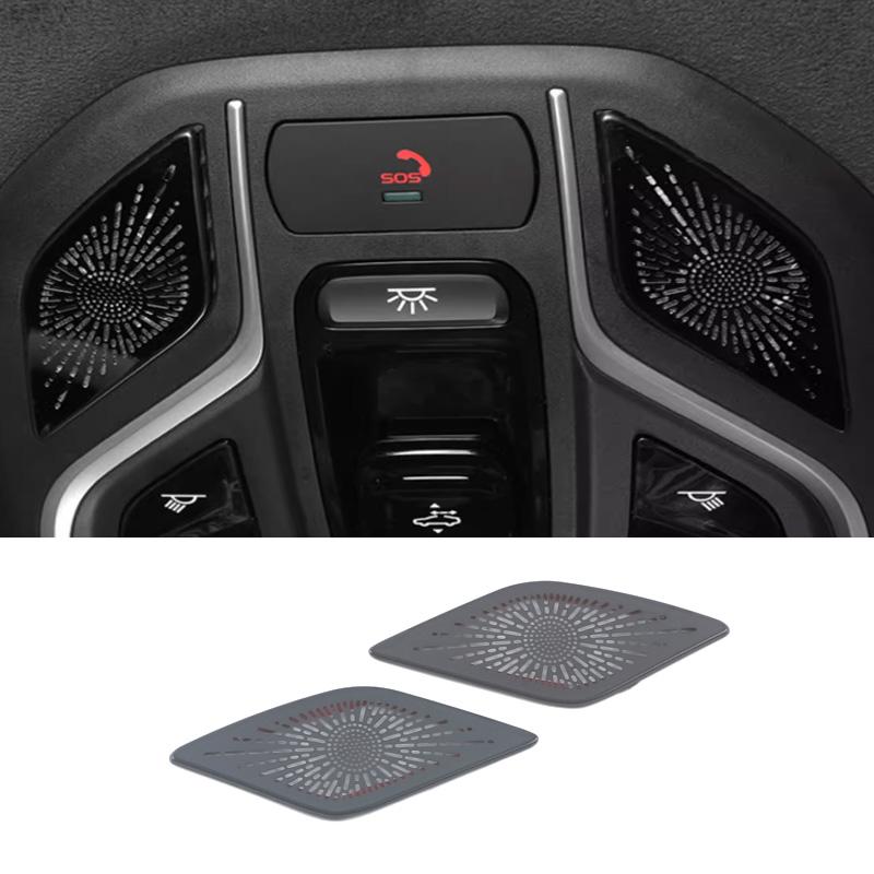 For Geely Monjaro KX11 -2024 Grand Koleos 2025 Decoration Accessories Steel speaker horn Cover 4 Door roof Loudspeaker Cover