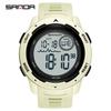SANDA 2125 Top Brand Sports Men Watches Fashion Countdown Waterproof LED Digital Watch Man  Wristwatch