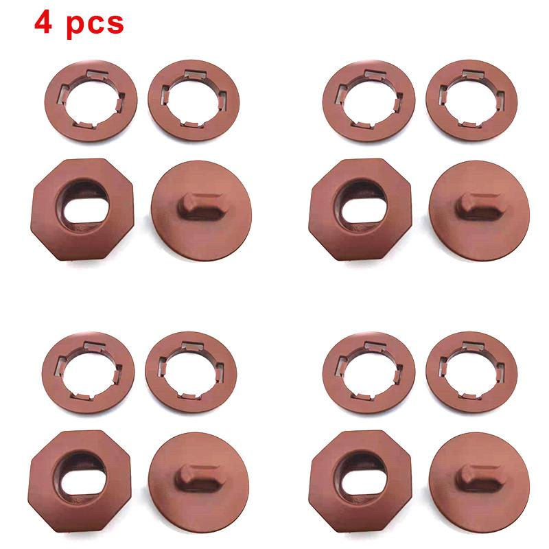 4 szt. Mata podłogowa samochodu klipsy mocujące uniwersalny dwuwarstwowy dywanik podłogowy zacisk mocujący klamra antypoślizgowy dywanik zapięcie akcesoria samochodowe