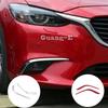 For Mazda6 Mazda 6 Atenza 2014 2015 2016 2017 2018  Body Head Front Fog Eyebrow Trim Light Lamp Frame Stick ABS Chrome Cover
