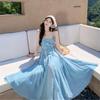 Yunnan Travel Two-piece Vacation Style Tube Top Small Suspender Top with Skirt Unique and Beautiful Summer Suit