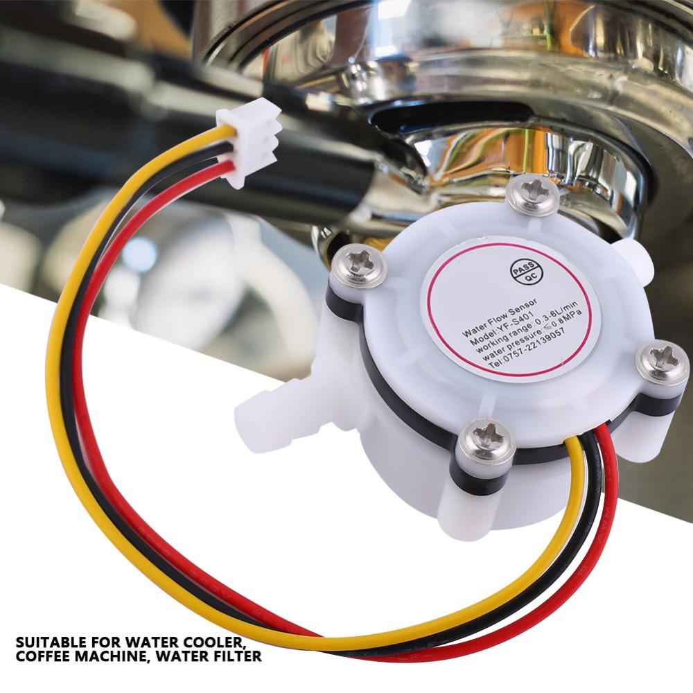 G1/4" Water Flow Sensor 0.3-6L/min YF-S401 Water Flow Sensor  Fluid Measurement