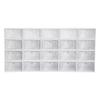 20PCS Shoe Box Stackable Storage Organizer Transparent Sneaker Case Container Space Saving for Closet Bedroom 13*9.1*5.5in