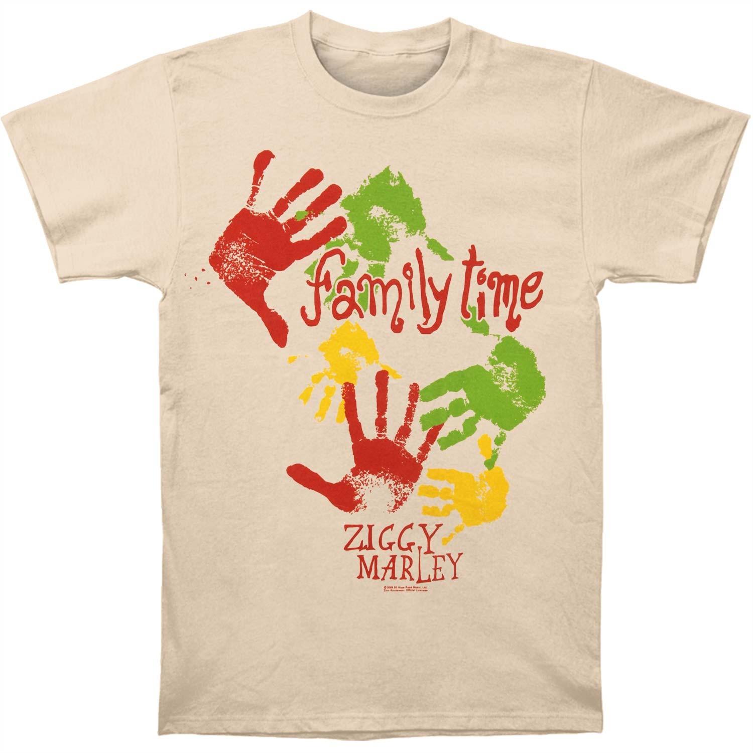 Men s Ziggy Marley Family Time Slim Fit T-shirt Medium White M