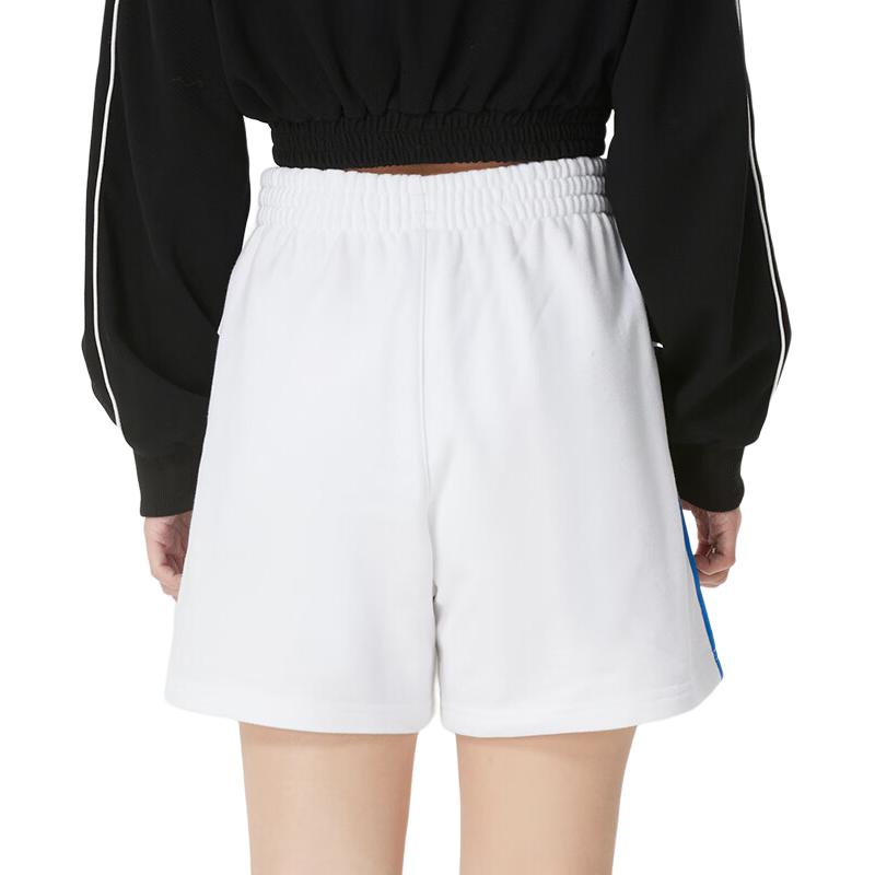 adidas Originals Adicolor French Terry Loose Striped Mid Waist Sports Shorts Women Shorts KG3695