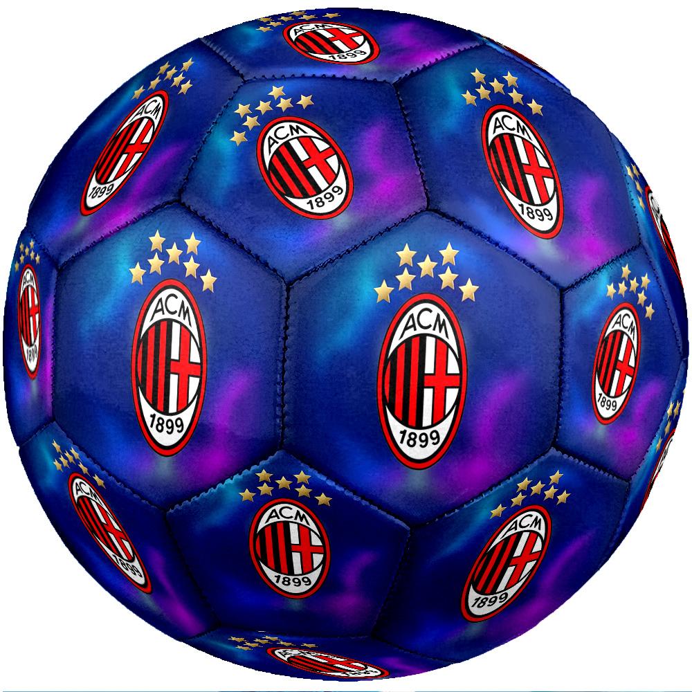 Pallone da Calcio da Partita Misura 5 Tema AC Milan Pallone da Calcio Professionale da Esterno Morbido al Tocco Pallone da Allenamento