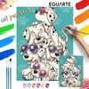 Oil Painting Dalmatian Dogs Painting Art Handmade Diy Painting Home Decoration Gift