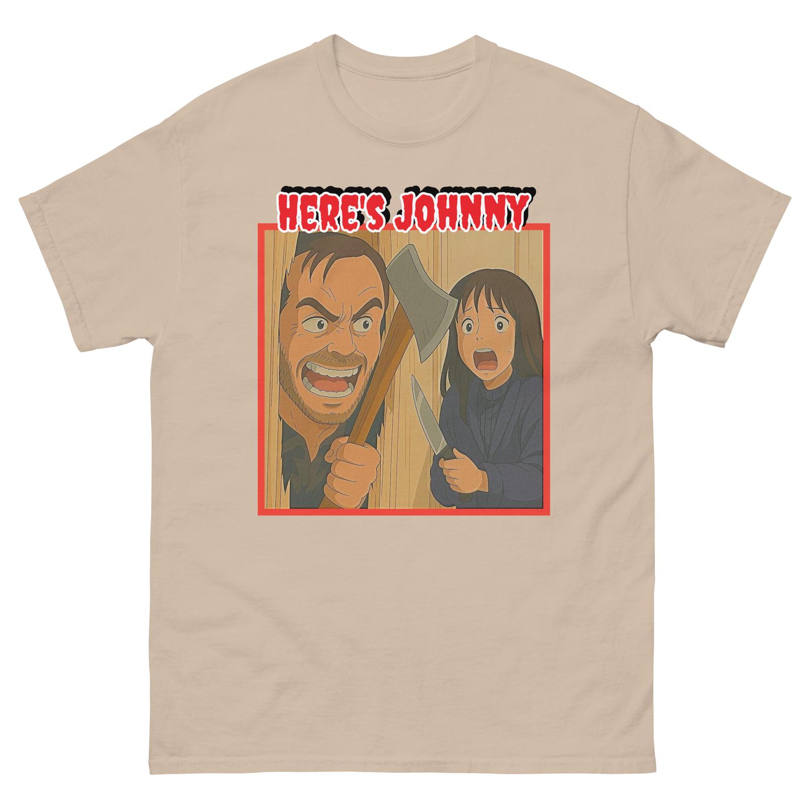 The Shining Movie Tee, Here s Johnny, Funny, Horror Shirt, The Shining T-Shirt Mens Womens Tees Top S