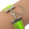 Bracelet Vintage Footprint Weave Strap Alloy Infinity Bracelet for Party