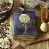 Tree of Life Leather Grimoire Journal: Blank Book of Shadows