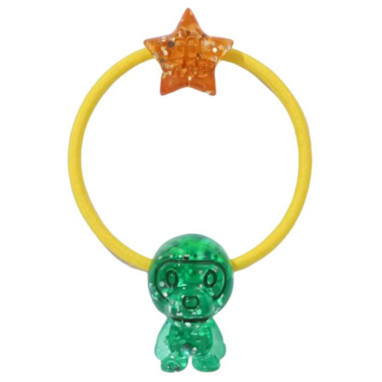 A Bathing Ape Cartoon Monkey Design Hair Tie Unisex Accessories Multicolor 0ZXHAWX30182Q Green