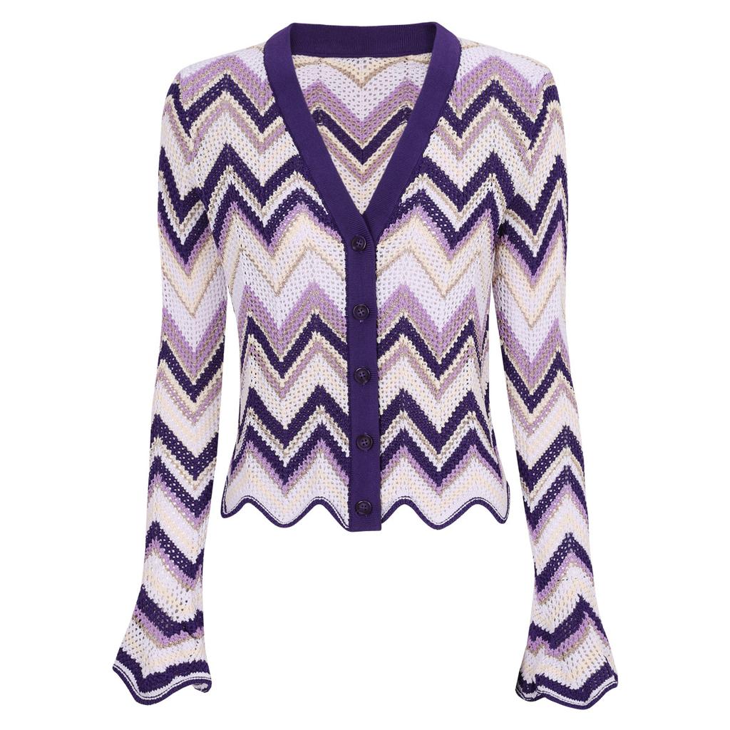 High quality spot summer and autumn new thin long-sleeved top knitted sweater jacket + sleeveless dress set 2598
