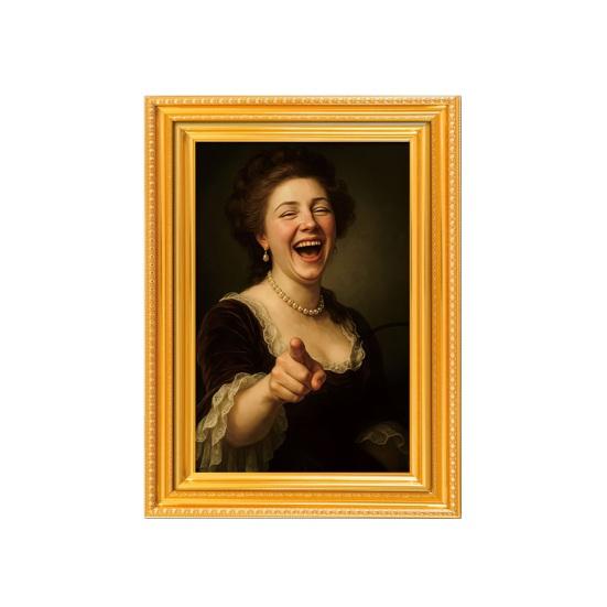 1/5Pcs Oil Painting Women Refrigerator Magnet 3D Wooden Frame Ladies Portraiture Fridge Magnet Home Kitchen Office Decoration