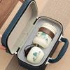 Pinjian Ru Kiln Landscape Travel Tea Set