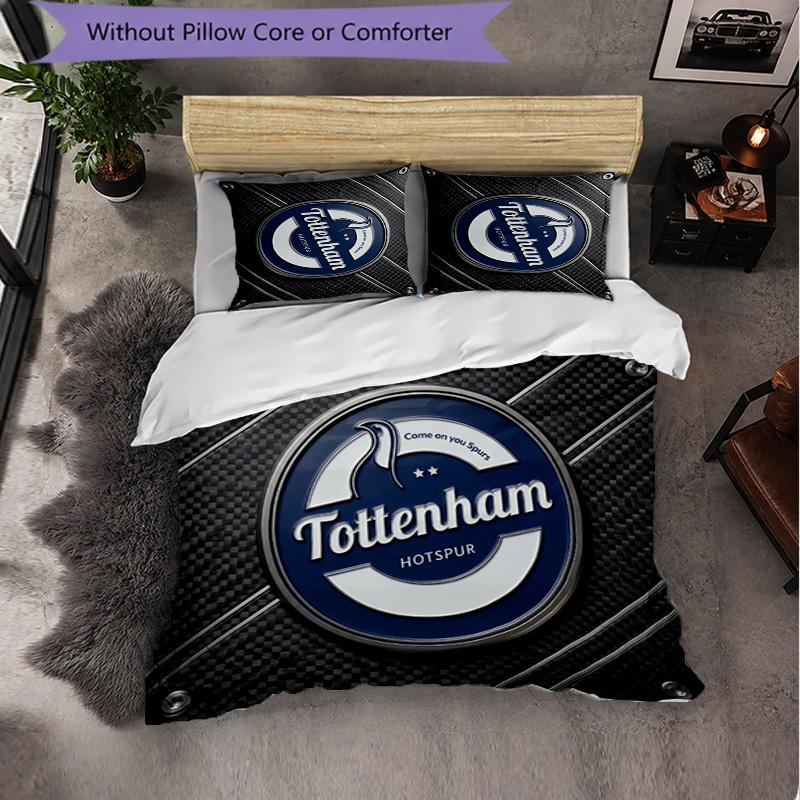 Set Biancheria da Letto Tottenham Hotspur Modello 3 Pezzi Copripiumino Morbido in Microfibra con Federe per Camera da Letto