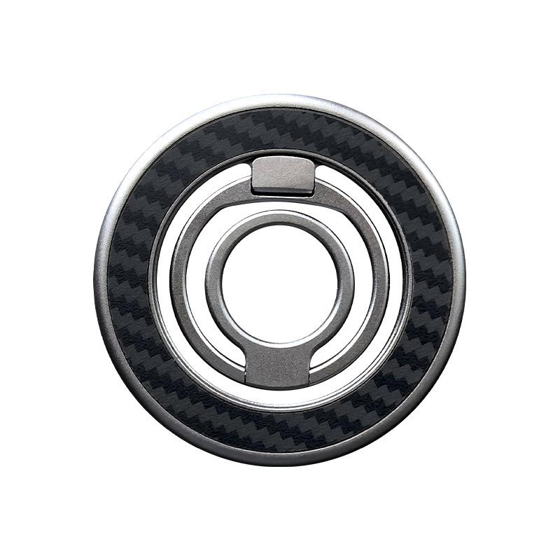 The Second Generation Three-fold Ring Vacuum Magnetic Mobile Phone Holder Kevlar Ring Buckle Is Suitable for Magsafe Portable.