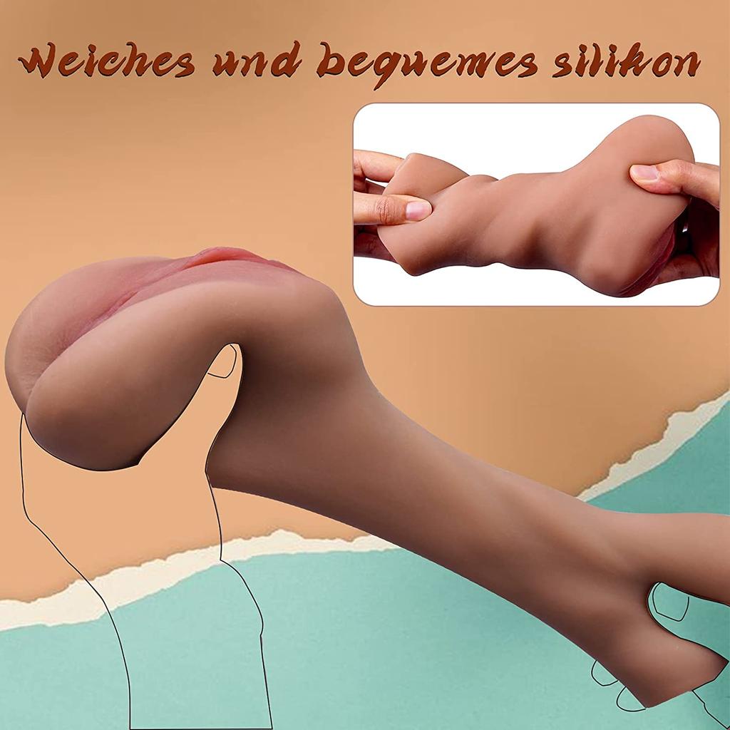 Realistic Masturbator Man Sex Toy Pussy Pocket Pussy Realistic Large with 3D Vagina Clitoris Erotic Sex Toy for Men Masturbating Man