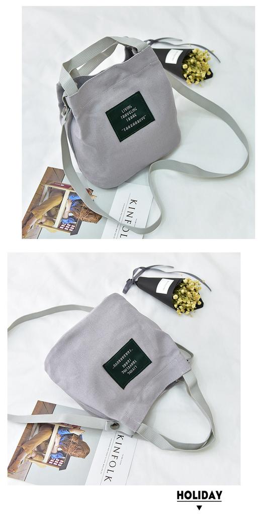 Walking Bag, Women's Crossbody Bag, Mini Canvas Bag, Japanese Cloth Bag, Cute Girl's Handbag, Water Bucket Bag, Miscellaneous Handbag