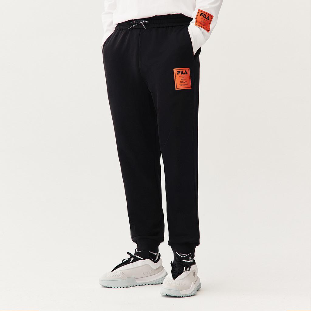 New FILA MIHARA YASUHIRO Collaboration Collection Knitted Sweatpants Men's Black F71M118604F-BK
