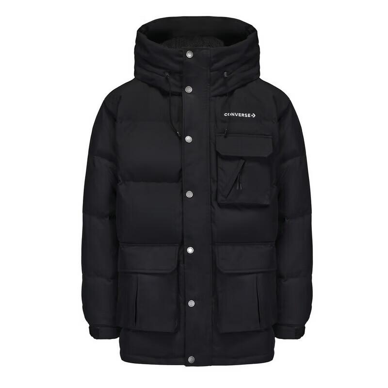 Converse Men s Hooded Multi-Pocket Down Jacket M