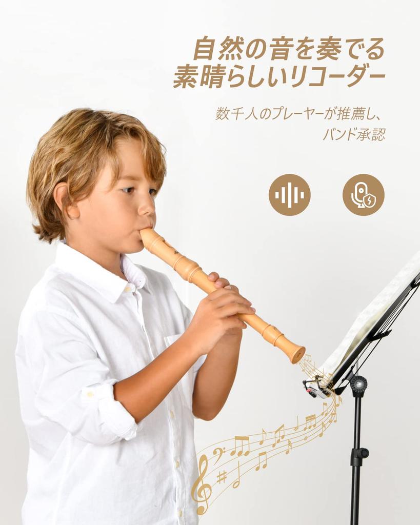 Eastar Soprano Recorder Maple C Tone ERS-31BM