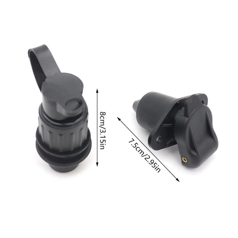 Round 3 Pin Trailer Socket Connectors Interface Adapter For Caravan Truck 12v Motorhome Power Cord Socket Connector