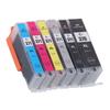 Ink Cartridge Set Large Capacity Clear Colorfast Printing Black Color Ink Cartridge Replacement for PIXUS BK BK C M Y GY