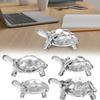 Crystal Turtle Figurine Miniature Tortoise Statue Aquarium Ornaments Lucky Desktop Accessories For Home Office Ornaments Decor
