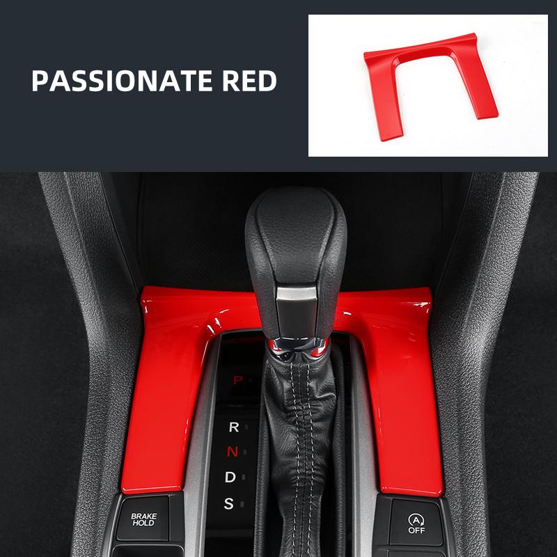 For HONDA 2016-2021 10th Civic Sedan Hatchback AT Gear panel decorative sticker Accessories