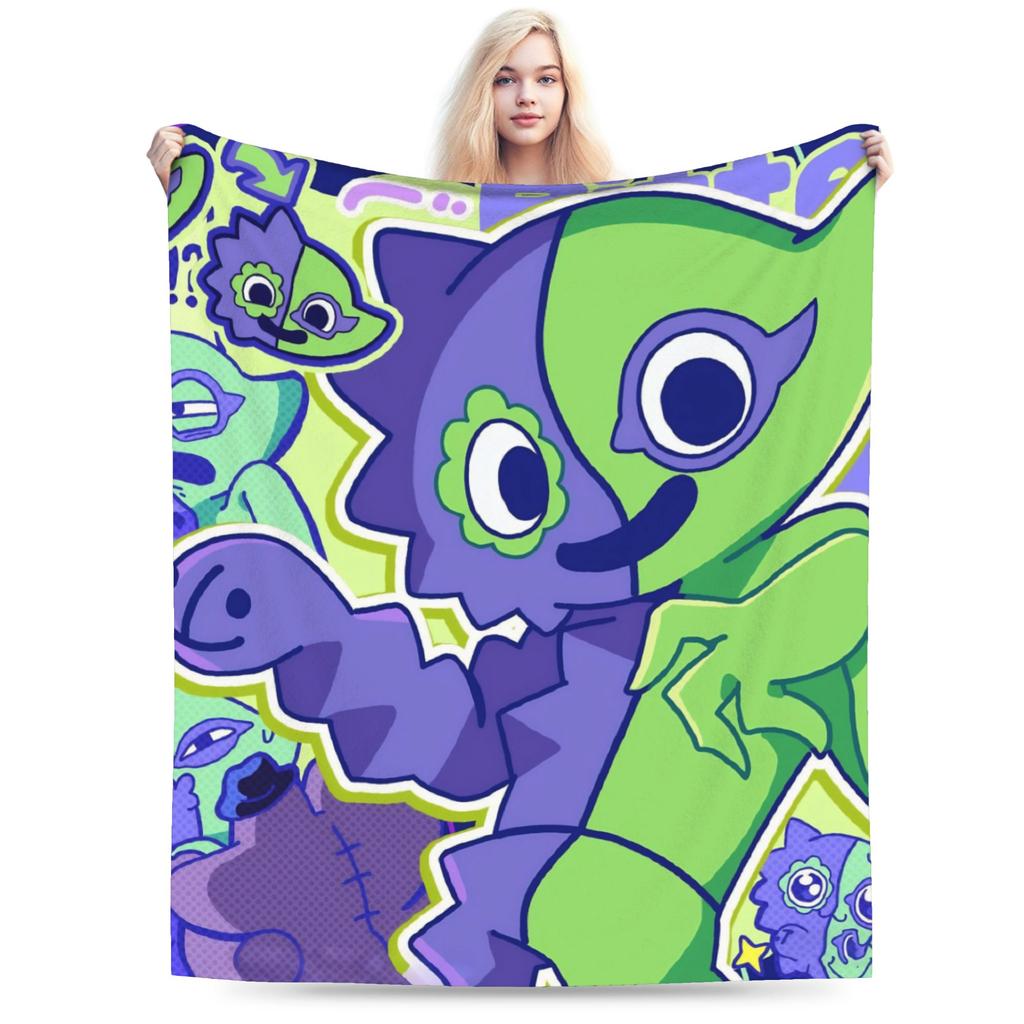 Bittergiggle Garten Of Banban Blanket Gaming Flannel Throw Blanket Summer Air Conditioning Printed Soft Warm Bedspreads