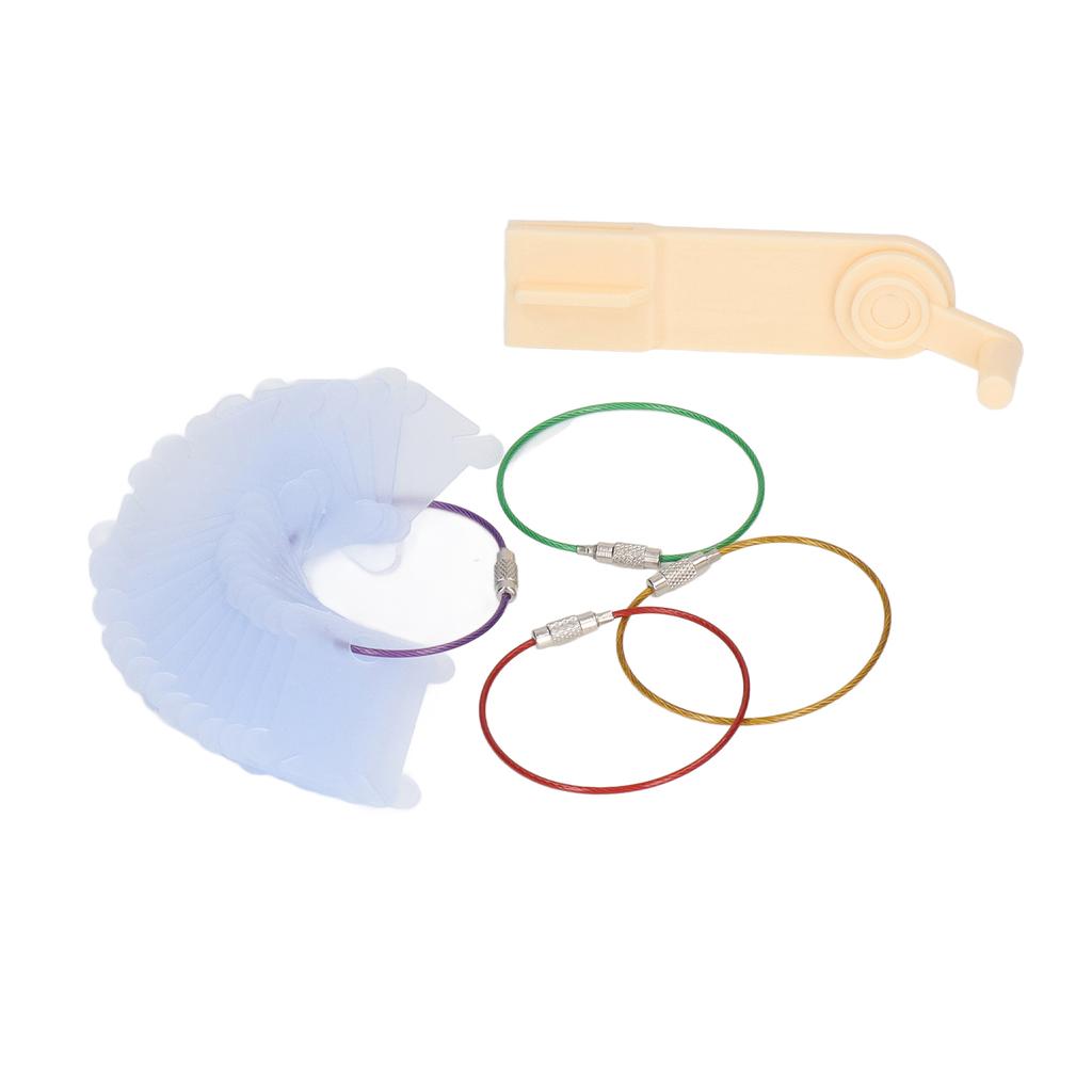 100pcs Plastic Floss Bobbins with Manual Bobbin Winder Crafts Easy Storage Embroidery Bobbins for Needlework Sewing