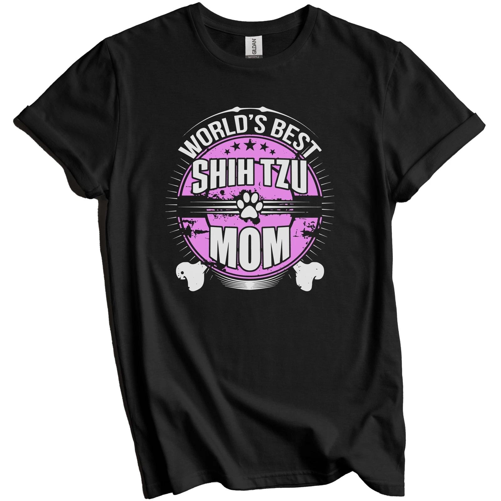 World s Best Shih Tzu Mom Dog Owner T-Shirt 3XL