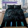 Alien Pattern Bedding,Quilt Set Quilt Cover Pillowcase Home Birthday Gift (1*duvet Cover+2*pillowcase,without core)SSJT0917496