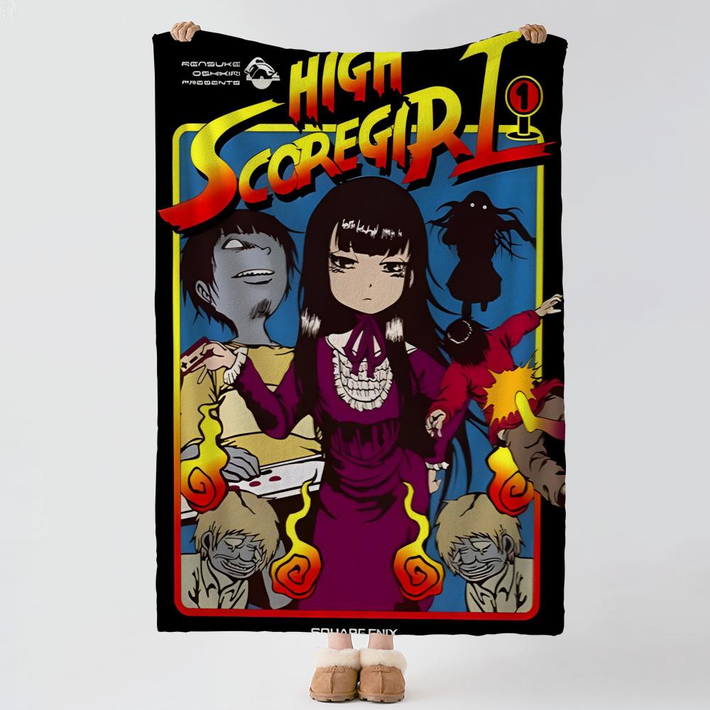 Anime HHi Score Girl Throw Soft Warm Flannel Blanket Multiuse Throw for Bed Sofa Office Air Conditioning Nap Blanket