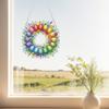 Acrylic 2D Flat DIY Diamond Painting Set Rhinestone Diamond Art Window Pendants Diamond Art Pendant DIY Home Decor Hanging Charm