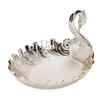 Metal Fruit Bowl Vintage Exquisite Peacock Shape Decorative   Plate for Snacks Nuts Dried Fruits