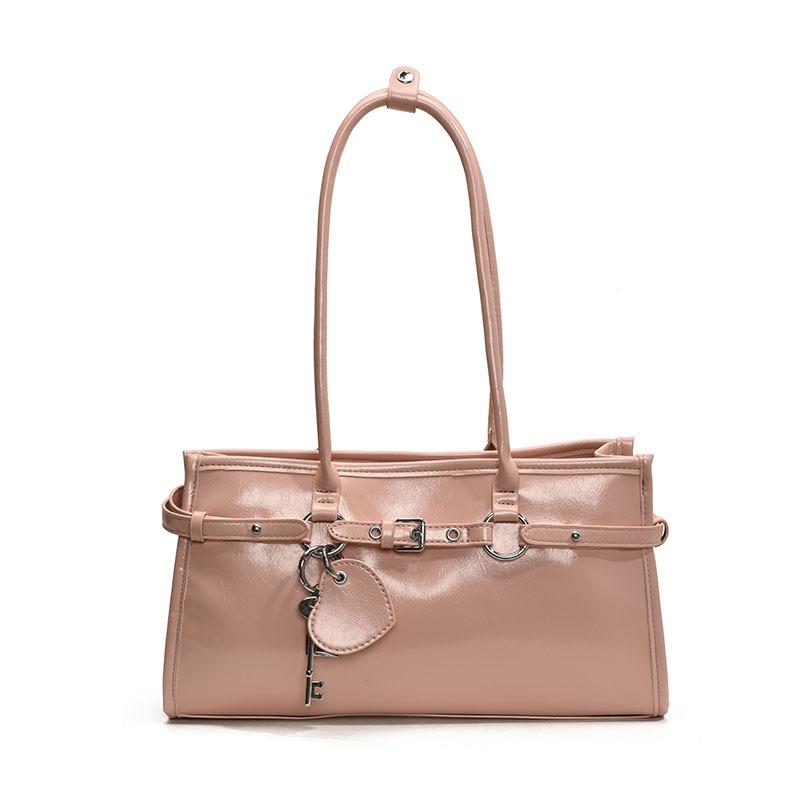 

Сумка подмышку Женская мода Новая универсальная сумка через плечо для поездок на работу no pendant розовый