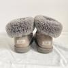 UGG 24.0 Lammfellstiefel 2-Wege Kurz Grau Beige Damen(GEBRAUCHT)